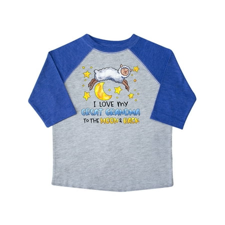 Inktastic I Love my Great Grandma to the Moon and Back Cute Sheep Gift Toddler Boy or Toddler Girl T-Shirt
Inktastic I Love my Great Grandma to the Moon and Back Cute Sheep Gift Toddler Boy or Toddler Girl T-Shirt