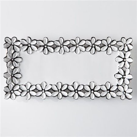 Torre & Tagus Daisy Trim Ceramic Rectangle Platter - Small