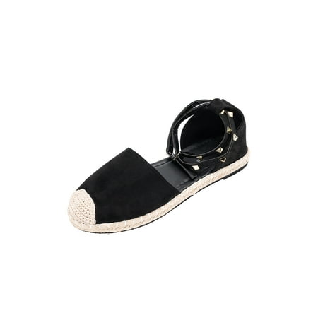 Woobling Womens Flats Sandals Rivets Closed Toe Ankle Strap Sandals Shoes Size 4.5-12
Woobling Womens Flats Sandals Rivets Closed Toe Ankle Strap Sandals Shoes Size 4.5-12