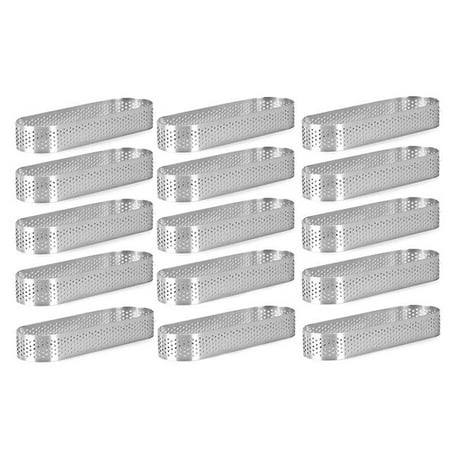 15Pcs Oval Tartlet Molds Perforated Tart Molds for Baking Stainless Steel Round Form Ring for Tart Mousse Pies Quiche
15Pcs Oval Tartlet Molds Perforated Tart Molds for Baking Stainless Steel Round Form Ring for Tart Mousse Pies Quiche