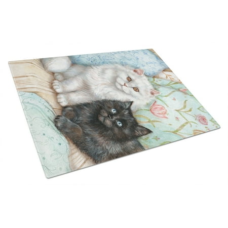 Carolines Treasures CDCO0510LCB A Black Cat and A White Cat Glass Cutting Board Large 12H x 16W multicolor
Carolines Treasures CDCO0510LCB A Black Cat and A White Cat Glass Cutting Board Large 12H x 16W multicolor