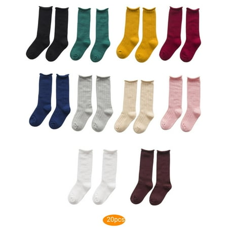 20pcs Winter Autumn Kids Children Solid Color Socks Candy Color Baby Long Sockings Toddler Cotton Loose High Socks
20pcs Winter Autumn Kids Children Solid Color Socks Candy Color Baby Long Sockings Toddler Cotton Loose High Socks