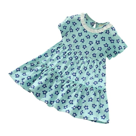 DTBPRQ Toddler and Baby Girls Dress Cotton Casual Cartoon Print Floral Playwear Flower Short Sleeve Babydoll Collar Knee Dresses 2-10 Years
DTBPRQ Toddler and Baby Girls Dress Cotton Casual Cartoon Print Floral Playwear Flower Short Sleeve Babydoll Collar Knee Dresses 2-10 Years