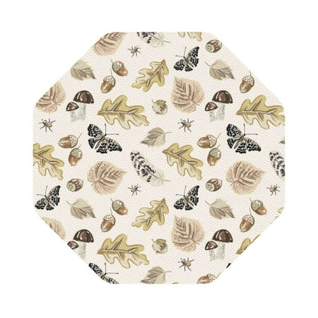 Giroia nuts leaf Butterfly Coasters Leather Coasters Set of 6 Coaster for Drinks Octagon
Giroia nuts leaf Butterfly Coasters Leather Coasters Set of 6 Coaster for Drinks Octagon
