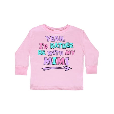 Inktastic Yeah I d Rather be with My Mimi in Pink Blue and Purple Gift Toddler Boy or Toddler Girl Long Sleeve T-Shirt
Inktastic Yeah I d Rather be with My Mimi in Pink Blue and Purple Gift Toddler Boy or Toddler Girl Long Sleeve T-Shirt