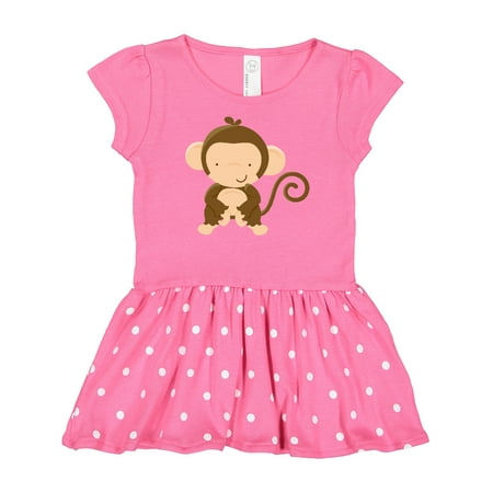 Inktastic Happy Monkey Gift Baby Girl Dress