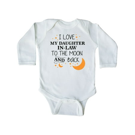 Inktastic I Love My Daughter In Law To The Moon and Back Gift Baby Boy or Baby Girl Long Sleeve Bodysuit
Inktastic I Love My Daughter In Law To The Moon and Back Gift Baby Boy or Baby Girl Long Sleeve Bodysuit