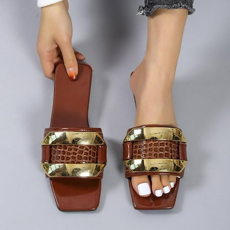 Women Sandals Clearance 2023! Pejock Women s Flip-Flops Extremely Comfy Slides Sandals Woman s Head One-line Sandals Flat Slippers Color Everything Matching Sandals Non-Slip
Women Sandals Clearance 2023! Pejock Women s Flip-Flops Extremely Comfy Slides Sandals Woman s Head One-line Sandals Flat Slippers Color Everything Matching Sandals Non-Slip