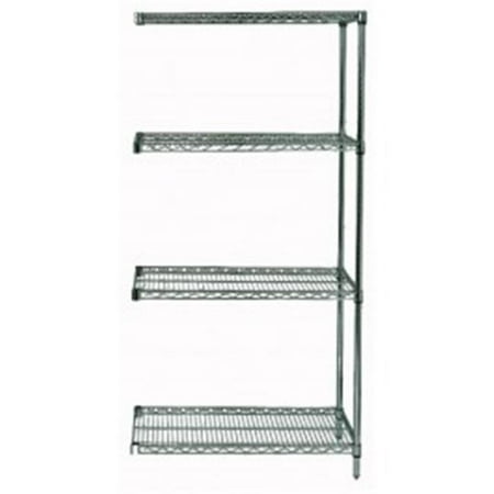 4 Shelf Proform Wire Shelving Add On Unit - 18 x 36 x 54 in.