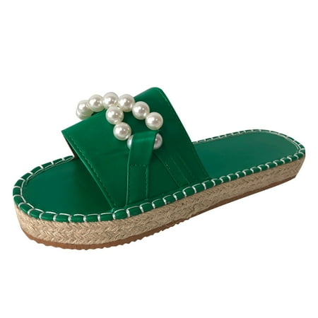 XINSHIDE Women Slippers Fashionable Summer Sandals Large Size Thick Bottom Espadrille Open Toe Pearl Flat Roman Style Fashion Shoes
XINSHIDE Women Slippers Fashionable Summer Sandals Large Size Thick Bottom Espadrille Open Toe Pearl Flat Roman Style Fashion Shoes