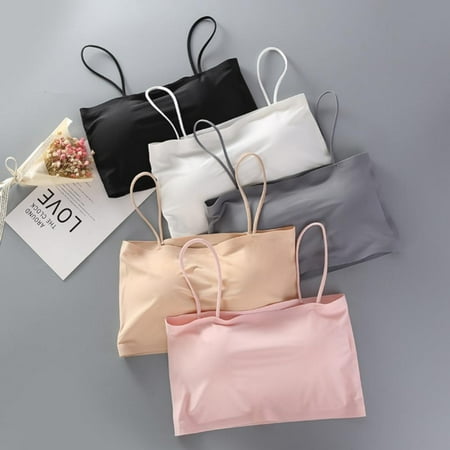 Women Solid Cotton Tube Top No Trace Ice Silk Sports Crop Top Bra Running Shockproof with Chest Mat without Steel Ring Bra
Women Solid Cotton Tube Top No Trace Ice Silk Sports Crop Top Bra Running Shockproof with Chest Mat without Steel Ring Bra