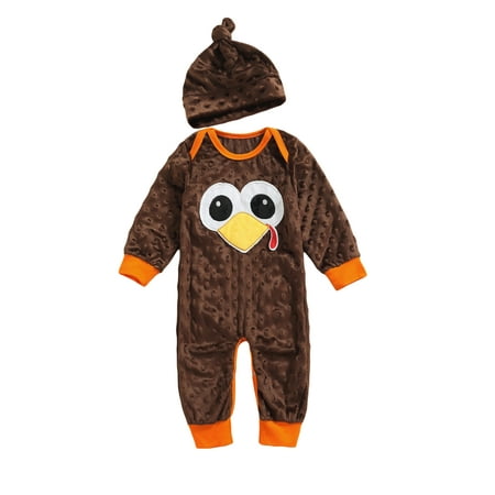 Ehfomius 2Pcs Newborn Baby Boy Girl Thanksgiving Romper Turkey Long Sleeve Onesies Bodysuit Hat Thanksgiving Jumpsuit Outfits
Ehfomius 2Pcs Newborn Baby Boy Girl Thanksgiving Romper Turkey Long Sleeve Onesies Bodysuit Hat Thanksgiving Jumpsuit Outfits
