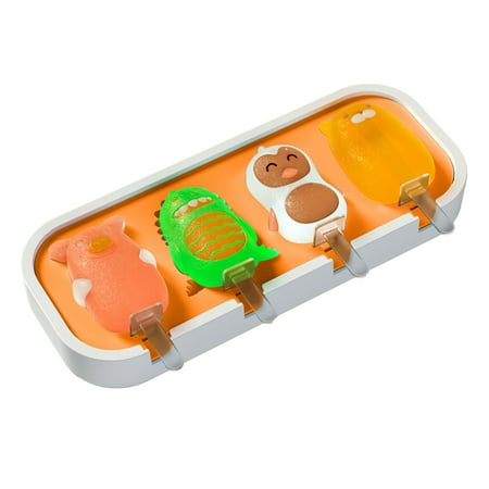 Grandest Birch Ice Cream Mold Non-stick 4 Cavities Silicone DIY Cartoon Popsicle Mold for Home Easy Release Cartoon Flexible Ice C
Grandest Birch Ice Cream Mold Non-stick 4 Cavities Silicone DIY Cartoon Popsicle Mold for Home Easy Release Cartoon Flexible Ice C