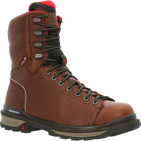 Rocky Rams Horn Lace to Toe Waterproof Work Boot Size 8.5(W)