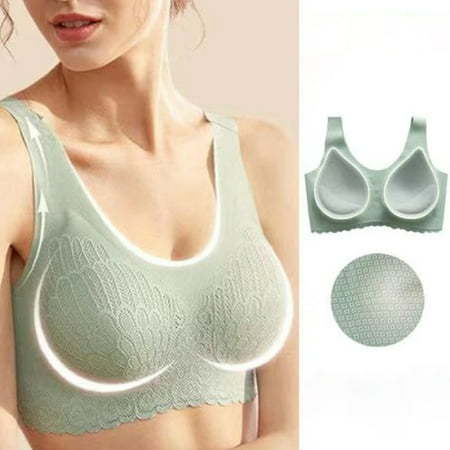 Honrane Women Bra Padded Push Up Underwear Solid Color Lace Seamless Sports Bra for Fitness
Honrane Women Bra Padded Push Up Underwear Solid Color Lace Seamless Sports Bra for Fitness
