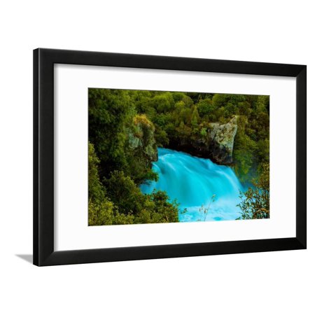Huka Falls, Lake Taupo, North Island, New Zealand, Pacific Framed Print Wall Art By Laura Grier