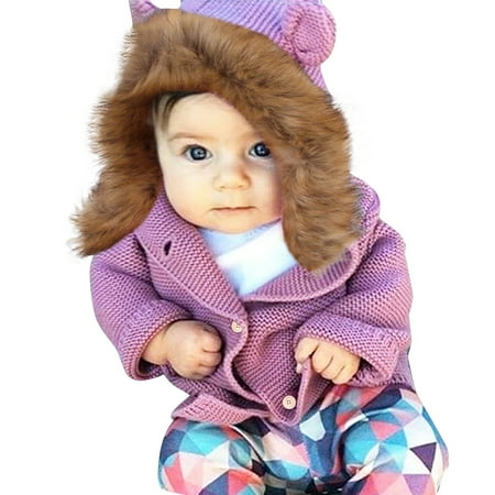 EHTMSAK Toddler Child Boy Girl Hooded Jackets Infant Baby Button Up Thicken Fall Winter Outerwear Faux Fur Long Sleeve Coat Light Purple 6M-3Y 70
EHTMSAK Toddler Child Boy Girl Hooded Jackets Infant Baby Button Up Thicken Fall Winter Outerwear Faux Fur Long Sleeve Coat Light Purple 6M-3Y 70