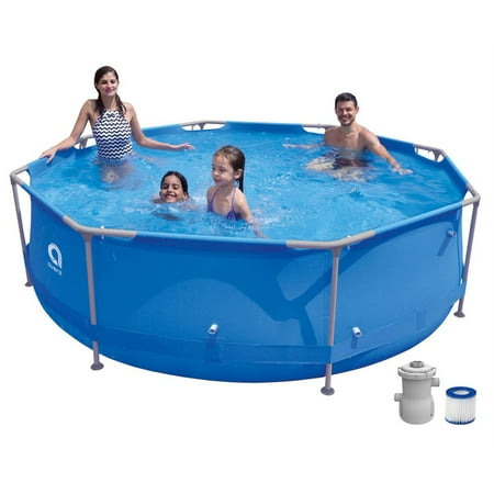 JLeisure Avenli Frame Round 9 Foot Wide 30 In Tall 1 158 Gal Pool (Open Box)