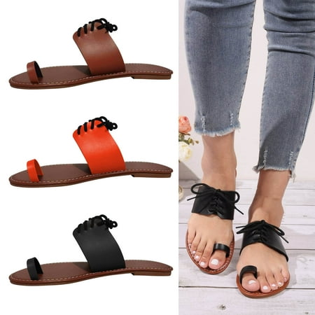 Cethrio Sandals for Women Flats Shoes- with Pockets on Clearance Flat Slides Sandal Clip-Toe Comfy Soles with Ties Wide Width Black Dressy Sandals/ Slides Size 6
Cethrio Sandals for Women Flats Shoes- with Pockets on Clearance Flat Slides Sandal Clip-Toe Comfy Soles with Ties Wide Width Black Dressy Sandals/ Slides Size 6