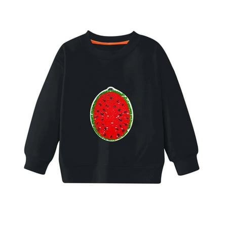 LIhncine Girls & Boys Hoodies Boys And Girls Sweatshirt Pullover Spring And Autumn Multi Color Sequins Big Children Long Sleeves Leisure Children Cartoon Watermelon Pattern Girls Boys Sweatshirts
LIhncine Girls & Boys Hoodies Boys And Girls Sweatshirt Pullover Spring And Autumn Multi Color Sequins Big Children Long Sleeves Leisure Children Cartoon Watermelon Pattern Girls Boys Sweatshirts