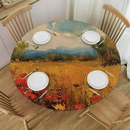 Orinice Flowers Trees Sky Round Table Cover Stain Resistant Washable Indoor Outdoor Tablecloth Kitchen Dining Wedding Parties Table Cloth 100% Polyester Fiber 31-35
Orinice Flowers Trees Sky Round Table Cover Stain Resistant Washable Indoor Outdoor Tablecloth Kitchen Dining Wedding Parties Table Cloth 100% Polyester Fiber 31-35