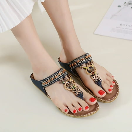 Fanxing Flip Flops for Women Flatform Soft Sole Comfortable Rhinestones Bohemia Sandals Clip On Casual Slippers for Girls
Fanxing Flip Flops for Women Flatform Soft Sole Comfortable Rhinestones Bohemia Sandals Clip On Casual Slippers for Girls