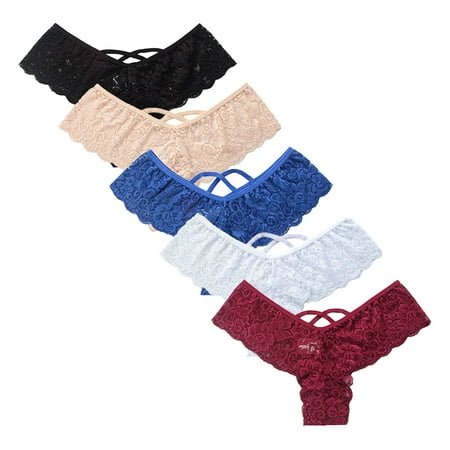 YANHAIGONG Underpants For Women G-string For WomenWomen s Thong String Trousers Pack Lace Soft Lingerie Underwear Pack Of 5
YANHAIGONG Underpants For Women G-string For WomenWomen s Thong String Trousers Pack Lace Soft Lingerie Underwear Pack Of 5