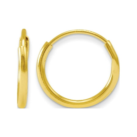 14k Yellow Gold Madi K Endless Hoop (9x9mm) Earrings