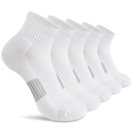 Gonii Ankle Socks Womens Athletic Thick Cushioned Running Hiking Crew Socks 5-Pairs (White)
Gonii Ankle Socks Womens Athletic Thick Cushioned Running Hiking Crew Socks 5-Pairs (White)