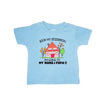 Inktastic Book my Reservation! I m Going To My Nana and Papa s- House Gift Baby Boy or Baby Girl T-Shirt
Inktastic Book my Reservation! I m Going To My Nana and Papa s- House Gift Baby Boy or Baby Girl T-Shirt