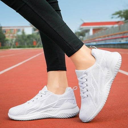 ERTUTUYI Women Ladies Breathable Mesh Air Cushion Mesh Casual Lightweight Soft Bottom Lace Up Running Shoes Sneakers White 37
ERTUTUYI Women Ladies Breathable Mesh Air Cushion Mesh Casual Lightweight Soft Bottom Lace Up Running Shoes Sneakers White 37