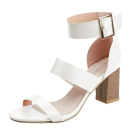 iOPQO Women s sandals Womens Ladies Squared Heels Buckle Strap Roman Style Sandals For Womens Shoes Square Heel Roman Chunky White 38
iOPQO Women s sandals Womens Ladies Squared Heels Buckle Strap Roman Style Sandals For Womens Shoes Square Heel Roman Chunky White 38