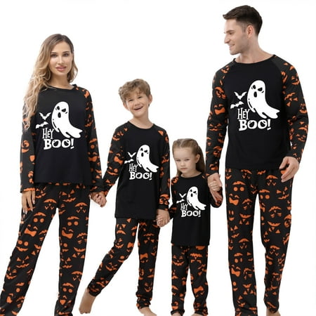 Halloween Pajamas for Family Glow In The Dark Ghost Print Long Sleeve Tops + Pants Set Fall Sleepwear
Halloween Pajamas for Family Glow In The Dark Ghost Print Long Sleeve Tops + Pants Set Fall Sleepwear