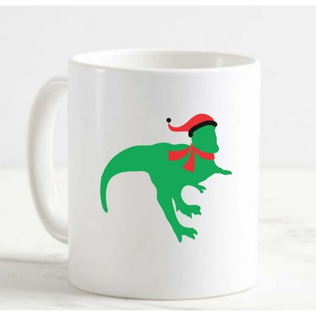 Coffee Mug T-Rex Wearing Scarf Santa Hat Merry Christmas Funny Dinosaur White Cup Funny Gifts for work office him her
Coffee Mug T-Rex Wearing Scarf Santa Hat Merry Christmas Funny Dinosaur White Cup Funny Gifts for work office him her