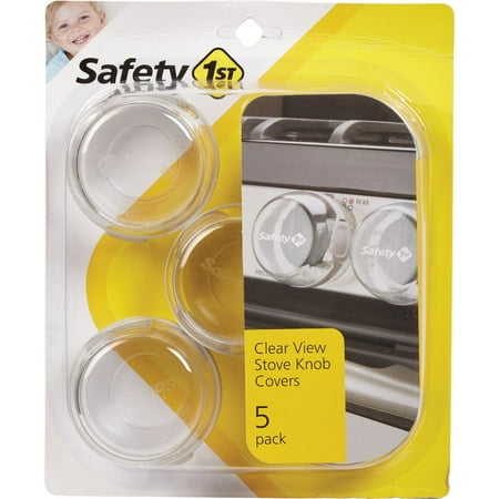 1PK Safety 1st Clear View Plastic Stove Knob Covers (5-Pack)