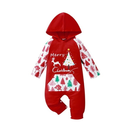 Wassery Baby Girl Boy Christmas Hooded Jumpsuit Unisex Infant Newborn Casual Long Sleeve Reindeer Letter Print Pocket Jumpsuit
Wassery Baby Girl Boy Christmas Hooded Jumpsuit Unisex Infant Newborn Casual Long Sleeve Reindeer Letter Print Pocket Jumpsuit