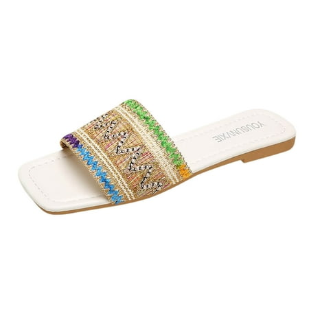 TUOBARR Beach Slippers for Women Women s Flat Shoes Ladies Beach Sandals Summer Non-Slip Causal Slippers Gold
TUOBARR Beach Slippers for Women Women s Flat Shoes Ladies Beach Sandals Summer Non-Slip Causal Slippers Gold
