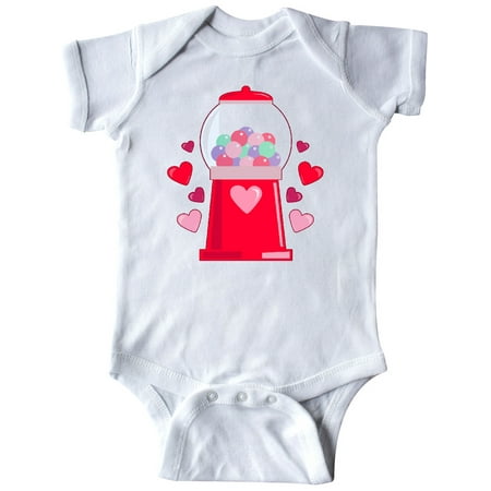 Inktastic Valentine s Day Gum-Ball Machine Gift Baby Boy or Baby Girl Bodysuit
