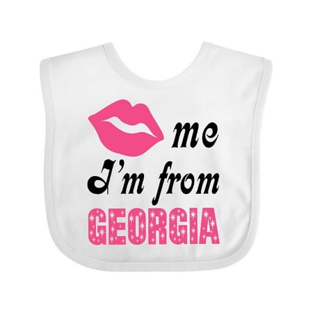 Inktastic Georgia Cute Kiss Me Gift Baby Girl Bib