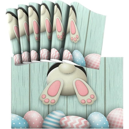 Easter Placemats Set of 4 Wooden Easter Eggs Non Slip Heat-Resistant Washable Table Place Mats for Kitchen Dining Table Home Decoration 12 x 18
Easter Placemats Set of 4 Wooden Easter Eggs Non Slip Heat-Resistant Washable Table Place Mats for Kitchen Dining Table Home Decoration 12 x 18