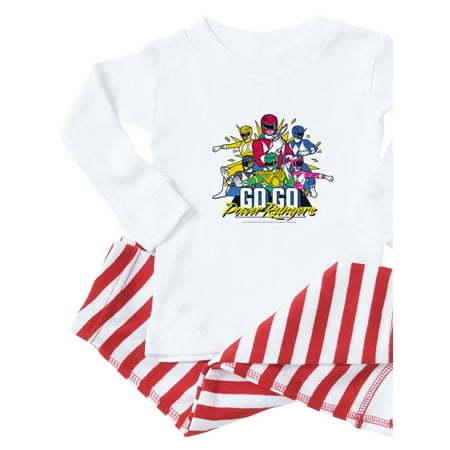 CafePress - Go Go Power Rangers Group Shot - Toddler Long Sleeve Pajama set