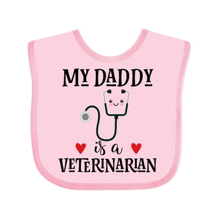 Inktastic Veterinarian Daddy Vet Gift Baby Boy or Baby Girl Bib