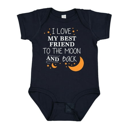 Inktastic I Love My Best Friend to the Moon and Back Gift Baby Boy or Baby Girl Bodysuit
Inktastic I Love My Best Friend to the Moon and Back Gift Baby Boy or Baby Girl Bodysuit