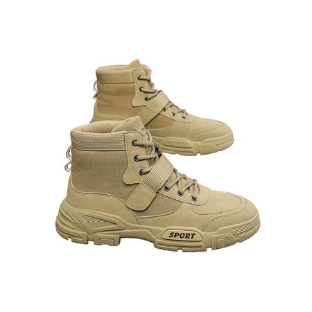 Gomelly Mens Safety Shoe Lace Up Work Boots Round Toe Combat Boot Casual Ankle Booties Working Hiking Khaki 8.5
Gomelly Mens Safety Shoe Lace Up Work Boots Round Toe Combat Boot Casual Ankle Booties Working Hiking Khaki 8.5