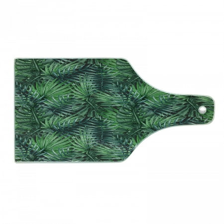 Leaf Cutting Board Watercolored Old Design Print of Palm Tropic Exotic Forest Leaves Decorative Tempered Glass Cutting and Serving Board Wine Bottle Shape Forest Green Dark Green by Ambesonne
Leaf Cutting Board Watercolored Old Design Print of Palm Tropic Exotic Forest Leaves Decorative Tempered Glass Cutting and Serving Board Wine Bottle Shape Forest Green Dark Green by Ambesonne