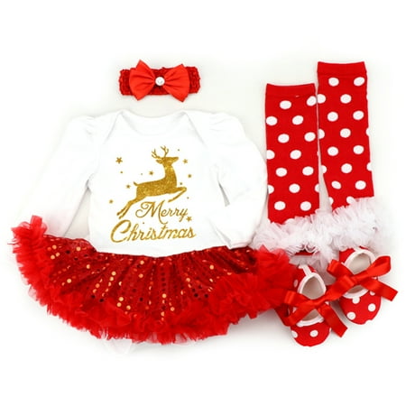 FEIKID Baby Girls Winter Toddler Xmas Festive Outfits Long Sleeve Crew Neck Dress + Stockings Set Size S-XL
FEIKID Baby Girls Winter Toddler Xmas Festive Outfits Long Sleeve Crew Neck Dress + Stockings Set Size S-XL