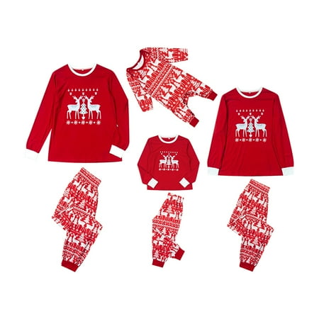 Suanret Christmas Matching Family Pyjamas Set Deer Print Long Sleeve Tops Pants Xmas Pjs Family Outfits
Suanret Christmas Matching Family Pyjamas Set Deer Print Long Sleeve Tops Pants Xmas Pjs Family Outfits