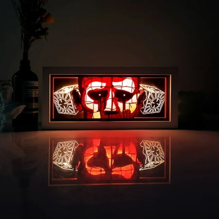 CHNGYCX Colorful Remote Control Display Light Box with Anime Paper Cut Design - LED Sensor Light for 3D Shadow Lamp Carving Decoration Perfect Gift for Carving Enthusiasts
CHNGYCX Colorful Remote Control Display Light Box with Anime Paper Cut Design - LED Sensor Light for 3D Shadow Lamp Carving Decoration Perfect Gift for Carving Enthusiasts