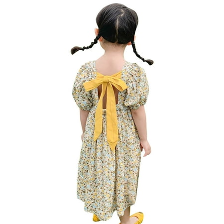 PEASKJP Orange Dresses for Girls Toddler Girls Flowy Swing Sundress Short Sleeve Floral Printed Pageant Dress Yellow 3-4 Years
PEASKJP Orange Dresses for Girls Toddler Girls Flowy Swing Sundress Short Sleeve Floral Printed Pageant Dress Yellow 3-4 Years