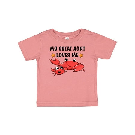 Inktastic My Great Aunt Loves Me- cute crab family Gift Baby Boy or Baby Girl T-Shirt
Inktastic My Great Aunt Loves Me- cute crab family Gift Baby Boy or Baby Girl T-Shirt